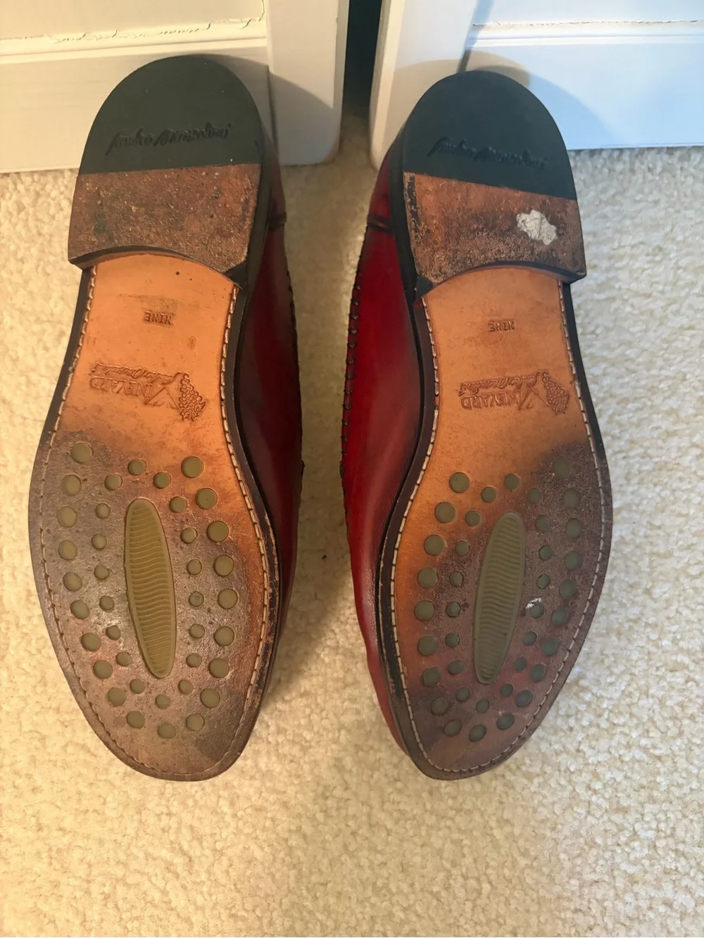Men's Tassel Slip-On Loafers in Burgundy
